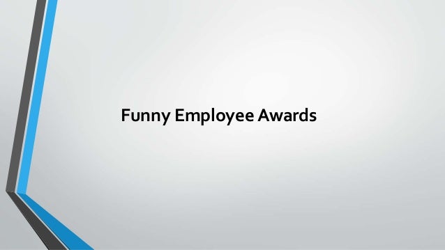 funny employee awards