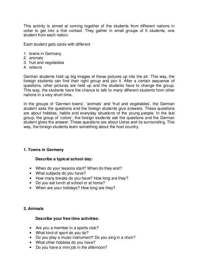 Ice breaking activities