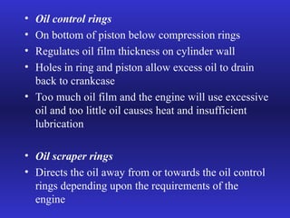 Oil Rings In Engine Internal Combustion Engines Components.ppt