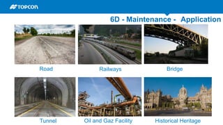 6D - Maintenance - Application
Bridge
Tunnel
Road
Historical HeritageOil and Gaz Facility
Railways
 
