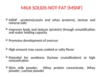 Ice cream production - ingredient selection , process and quality ...