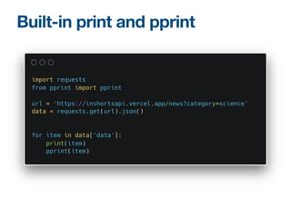 Python icecream library | PPT