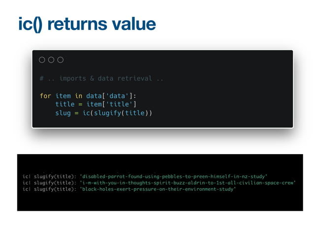 Python icecream library | PPT