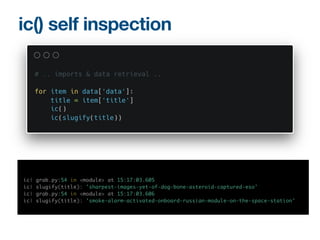 ic() self inspection
 
