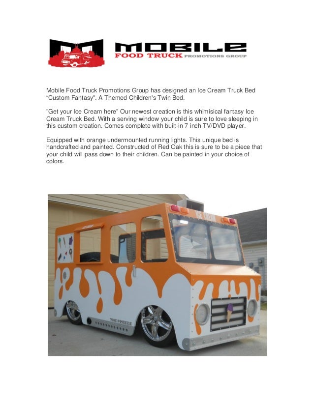 Custom Fantasy Ice Cream Truck Bed