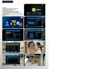 44

40. ebay app
41. Channels can be edited right in the channel list
42. Upcoming events of the selected channel
43. Extended event information
44. Info bar with titles of current and next broadcast
45. Channel search with PC-style on-screen keyboard
46. Channel search with telephone-style alphanumeric keypad
47. Language selection
48. Teletext, subtitles and a preferred audio language can easily be
selected

40

45

41

46

42

47

43

48

90 TELE-audiovision International — The World‘s Largest Digital TV Trade Magazine — 1
1-12/2013 — www.TELE-audiovision.com

 