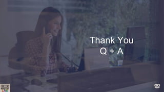Thank You
Q + A
 