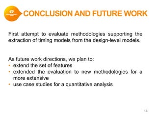Comparative Evaluation of Timing Model Extraction Methodologies at EAST ...