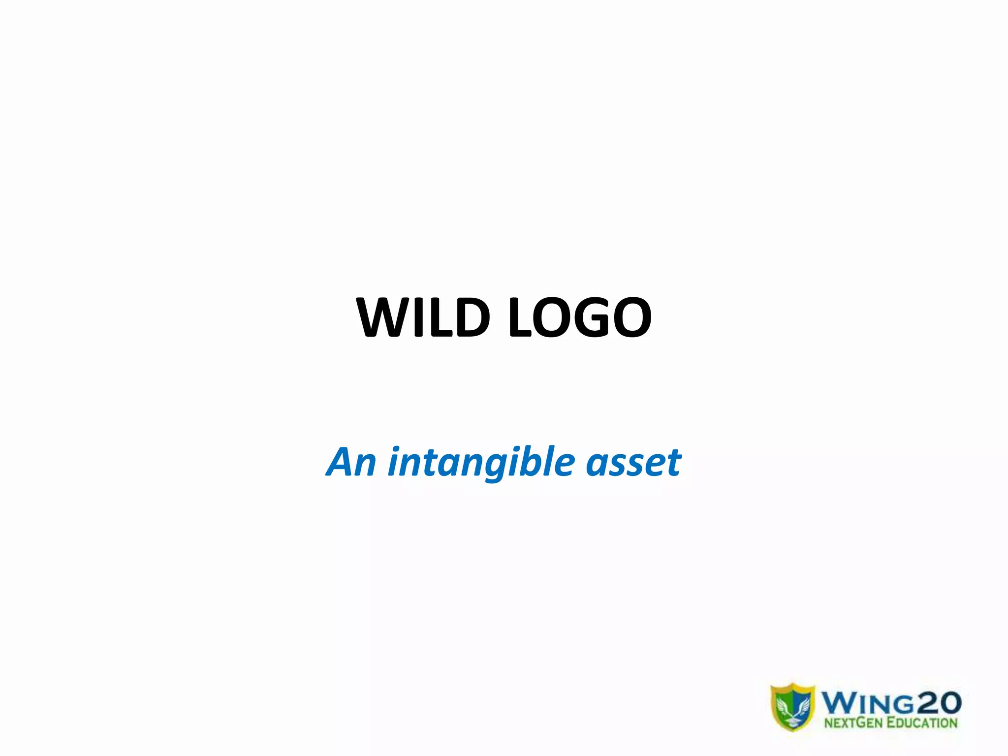 WILD LOGO
An intangible asset
 