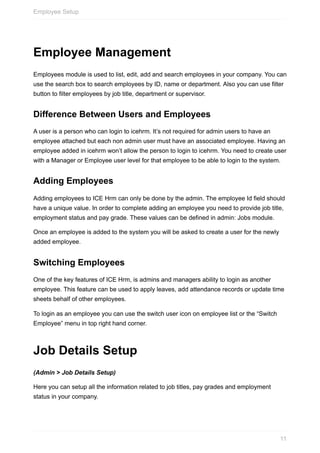 Icehrm Guide | PDF