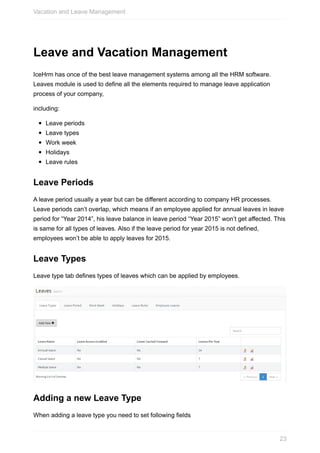 Icehrm Guide | PDF