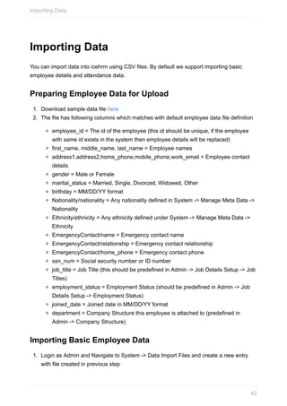 Icehrm Guide | PDF
