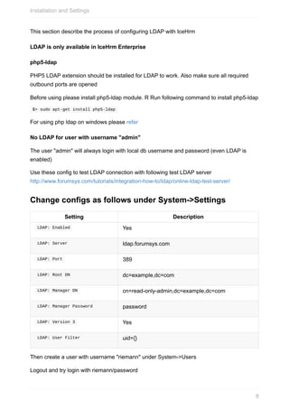 Icehrm Guide | PDF