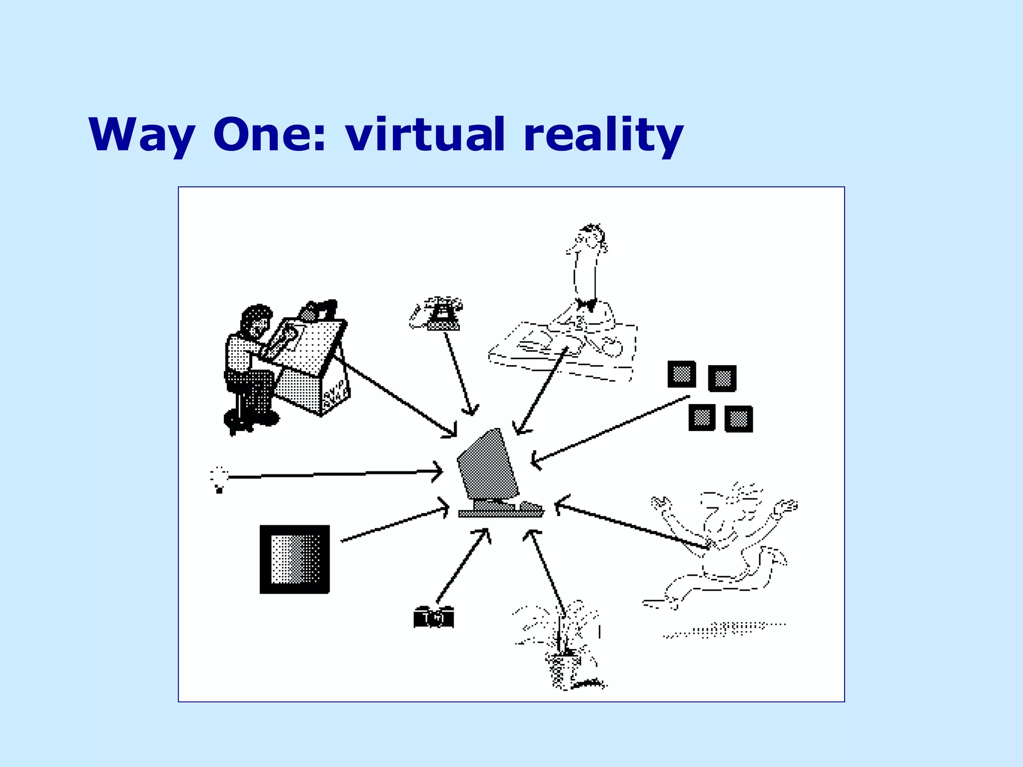 Way One: virtual reality 