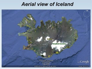 Aerial view of Iceland 