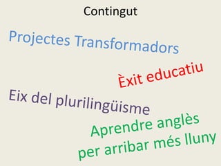 Contingut
 