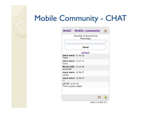 Mobile Community - CHAT
 