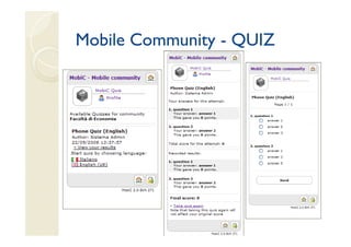 Mobile Community - QUIZ
 
