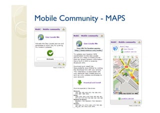 Mobile Community - MAPS
 