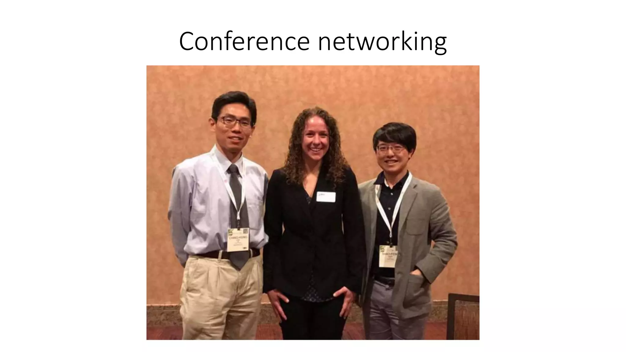 Conference networking
 