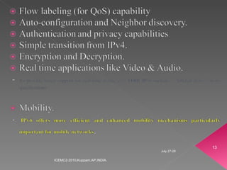 July 27-28 ICEMC2-2010,Kuppam,AP,INDIA. 