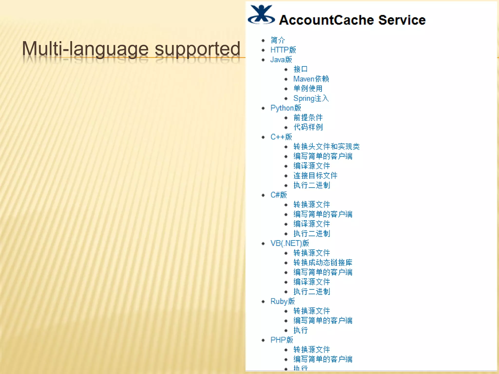 Multi-language supported
 