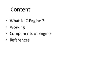 Ic engine | PPTX
