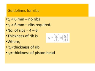 Structural Ribs Guidelines Engineerin Internal combustion engine components design | PDF
