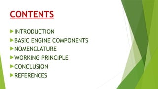 IC Engine & Gas Turbine basic engine components and nomenclature | PPTX