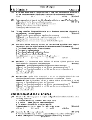 Ic engine ies gate ias 20 years question and answers | PDF