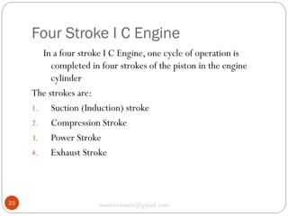 Basic Mechanical Engineering - IC engines | PDF