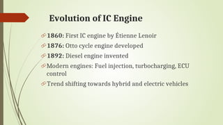Comprehensive Overview of IC Engines and Electric Motors in Modern ...