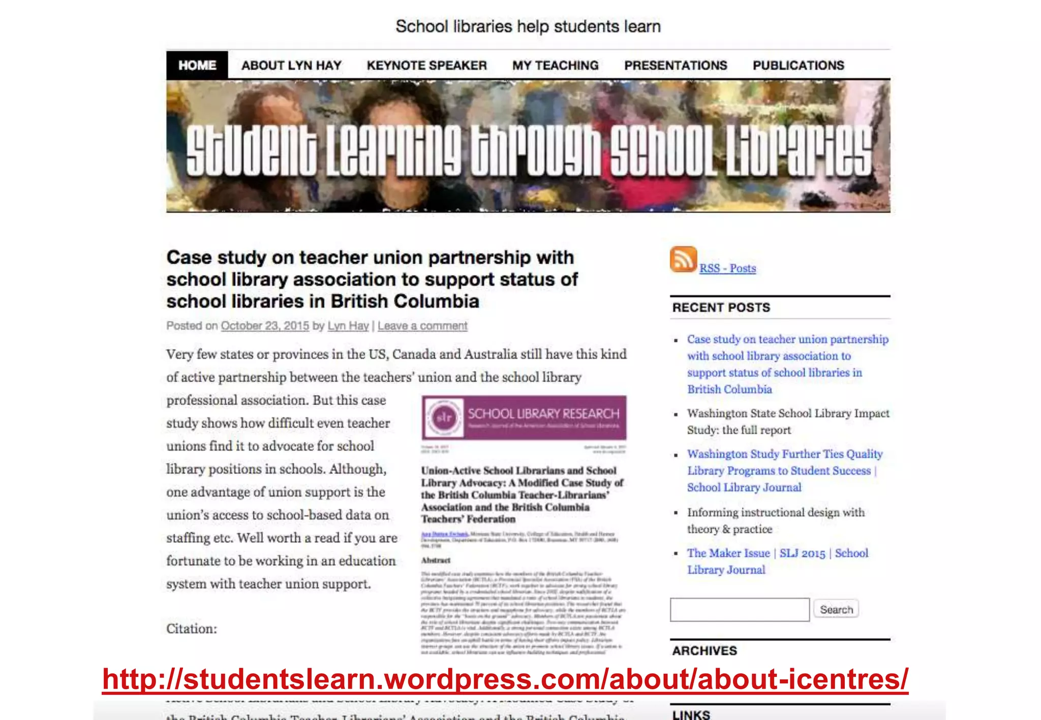 http://studentslearn.wordpress.com/about/about-icentres/
 