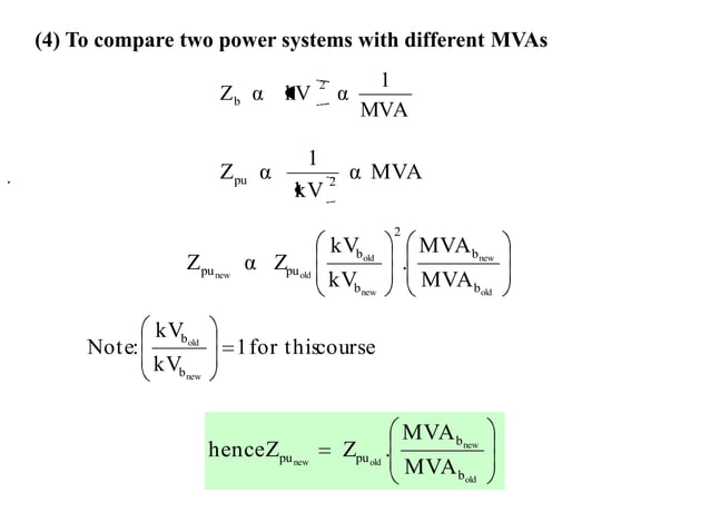 Pu System ECNG 3015 - PU system and 3Phase Fault calculation | PPT | Free Download