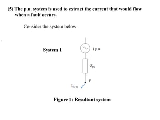 ECNG 3015 - PU system and 3Phase Fault calculation | PPT