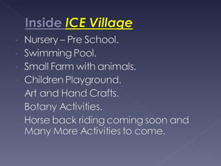 ICE village in EL- OBOUR CITY