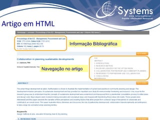 Artigo em HTML

                      Informação Bibliográfica




          Navegação no artigo
 