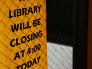 Library closed
 