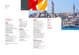 Memoria
ICEX
2012
208
Anexos
TURKMENISTÁN	
Véase Federación Rusa	
TURQUÍA
Ankara
And Sokak, 8/14- 15.
06680 Çankaya- Ankara
T. (00 90 312) 468 70 47
F. (00 90 312) 468 69 75
ankara@comercio.mineco.es
Consejero Economico y Comercial:
Víctor Audera López	
Agregado Comercial:
Gustavo Jaso Cortes
Zona de competencia:
Azerbaiyán, Georgia e Irak.
Estambul	
Cumhuriyet Cad, 42 K.5 Dörtler apt.
34437 Elmadag- Istanbul	
T. (00 90 212) 296 61 61/ 296 83 00
F. (00 90 212) 296 88 30
estambul@comercio.mineco.es	
Agregada Comercial:
Mª Victoria Azpiazu del Campo
Esta oficina cuenta con un Centro de
Negocios.
UCRANIA
Kiev
Illinska, 22/13 D, 4ª Planta	
Kiev 04070	
T. (00 380 44) 494 29 40
F. (00 380 44) 494 29 42
kiev@comercio.mineco.es
Agregada Comercial:
May Abrain Rodríguez
URUGUAY
Montevideo
Plaza de Cagancha, 1335.
Piso 10, Of. 1001	
11100 Montevideo
T. (00 598 2) 900 03 37
/ 900 74 77/ 900 83 26
F. (00 598 2) 902 16 00
montevideo@comercio.mineco.es
Consejero Jefe:
Antonio Sánchez Bustamante
UZBEKISTÁN
Véase Federación Rusa
VENEZUELA	
Caracas	
Avda. Francisco de Miranda,
Edif. Parque Cristal,
Torre Este, Piso 10, Ofic.10- 10.
Los Palos Grandes Caracas 1060
T. (00 58 212) 285 58 48
/ 285 29 13/ 285 79 06/ 284 92 77
F. (00 58 212) 284 99 64
caracas@comercio.mineco.es
Consejero Jefe:	
Genaro González Palacios
Agregado Comercial:
Nicolás Vázquez Suárez
Zona de competencia:
Antigua, Antillas Holandesas, Aruba,
Bahamas, Barbados, Bermudas,
Dominica, Granada, Guyana, San
Cristóbal y Nieves, Santa Lucía,
San Vicente y Granadinas, Surinam,
Trinidad y Tobago y Venezuela.
	
VIETNAM
Ciudad de Ho Chi Minh
21, Phung Khac Khoan, 5th floor.
District 1- Ho Chi Minh City	
T. (00 848) 825 01 73
/ 822 20 10/ 824 64 55
F. (00 848) 825 01 74
hochiminhcity@comercio.mineco.es
Consejero Jefe:
José Antonio Bretones Cordero
YEMEN
Véase Omán.
YIBUTI	
Véase Egipto
	
ZAMBIA
Véase Angola	
ZIMBABWE
Véase Sudáfrica
 