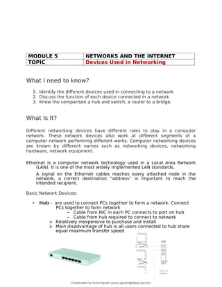 Internet and Computing Fundamental modules for week 5 and 6si | PDF