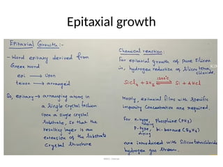 IC Fabrication- silicon wafer, epitaxial growth | PPT