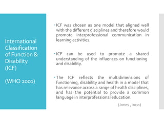 Using ICF Framework in Postgraduate Education | PDF
