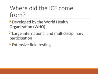 ICF PPT................................. | PPT