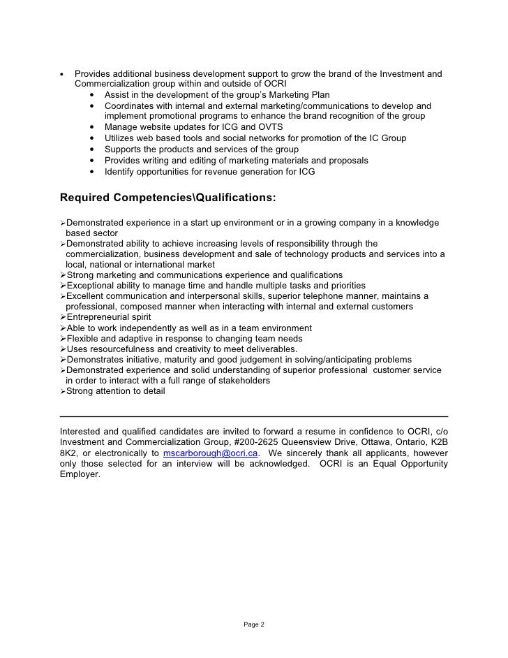Icg Manager Business Development Job Description icg-manager-business-development-job-description