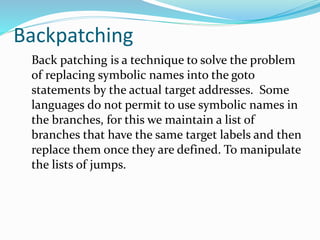 Syntax-Directed Translation into Three Address Code | PPTX ...