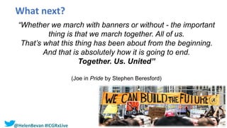 “Whether we march with banners or without - the important
thing is that we march together. All of us.
That’s what this thi...