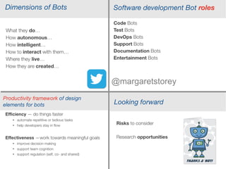 To Bot or Not:  How Bots can Support Collaboration in Software Engineering (ICGSE 2016)