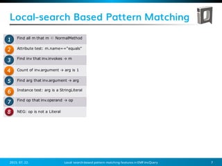 Local search-based pattern matching features in EMF-IncQuery | PDF ...