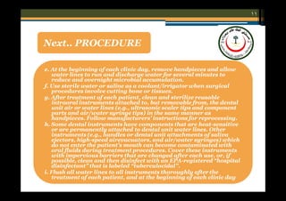 Infection Control Guidelines for Dental Clinics [compatibility mode] | PDF