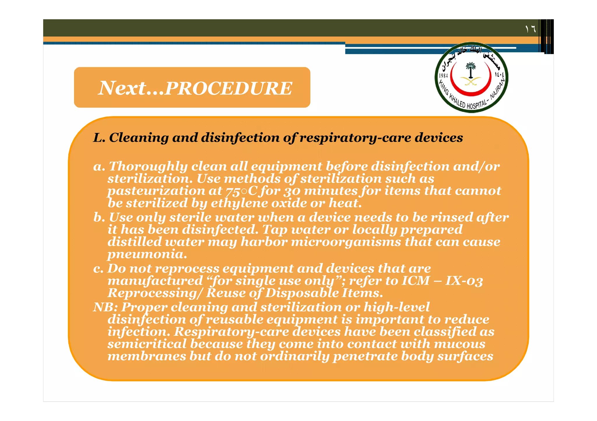 Infection Control Guidelines for Respiratory Therapy Services ...